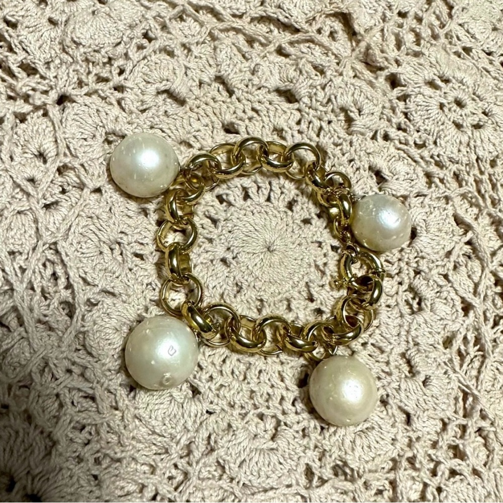 South Sea Pearl Charm Bracelet